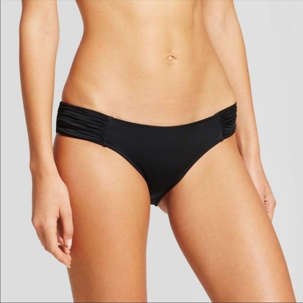 Xhiliration Black Bikini Bottom Size Small